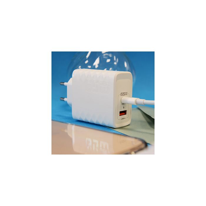  ATSUI - PACK CHARGEUR SECTEUR GAN ECO 65W + CABLE USB-C 65W