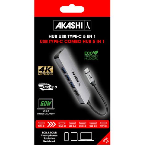  NOSHUKU - HUB 5 EN 1 - USB TYPE-C