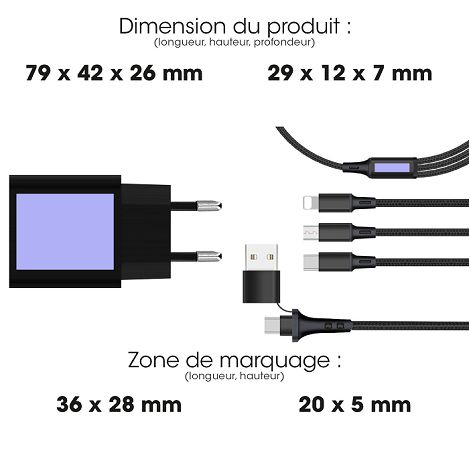 KIT ESSENTIEL PRISE + CÂBLE