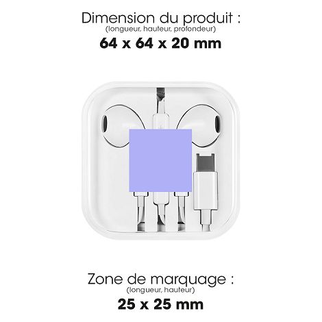  OTO - ÉCOUTEURS FILAIRES USB-C BLANCS