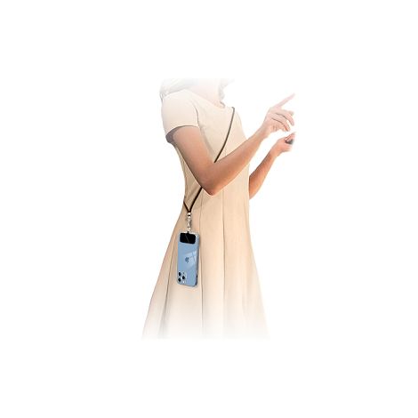  RINKU - LANIERE TOUR DE COU SMARTPHONE UNIVERSELLE NOIR