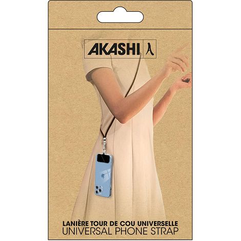  RINKU - LANIERE TOUR DE COU SMARTPHONE UNIVERSELLE NOIR