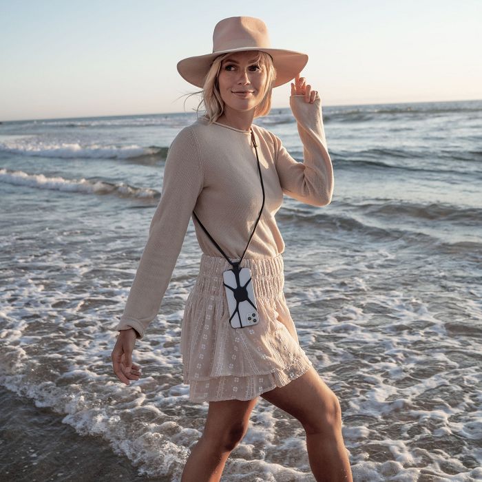  KUMO - LANIERE TOUR DE COU SMARTPHONE UNIVERSELLE NOIR