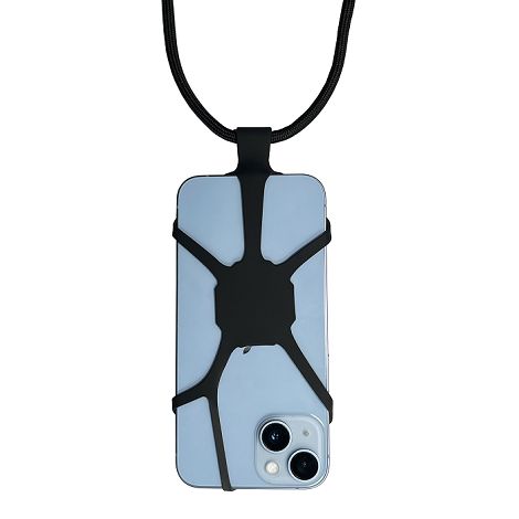  KUMO - LANIERE TOUR DE COU SMARTPHONE UNIVERSELLE NOIR