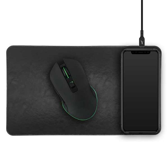  NEZUMI - TAPIS DE SOURIS AVEC CHARGEUR INDUCTION, NOIR