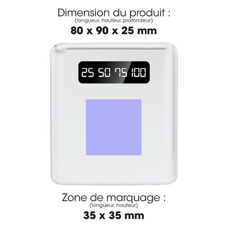  BATTERIE DE SECOURS AVEC 4 CABLES - 10 000 MAH BLANC