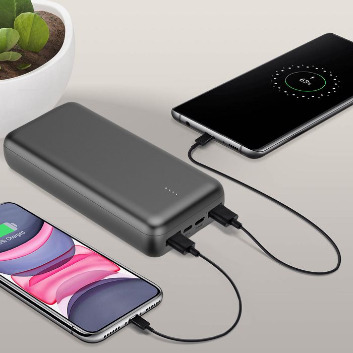  JINDAI - Batterie Powerbank ultra-compacte 20,000 mAh à charge ra