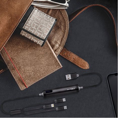  SAYO - CÂBLE USB 3 EN 1 AVEC FONCTION BATTERIE DE SECOURS 2600 mA