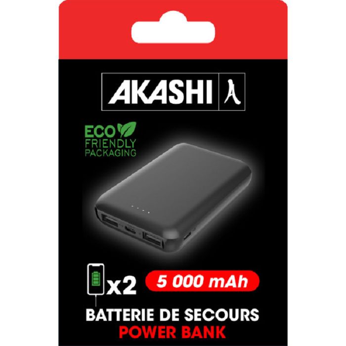  KAITO - BATTERIE DE SECOURS ULTRA COMPACTE - 5000 MAH NOIRE