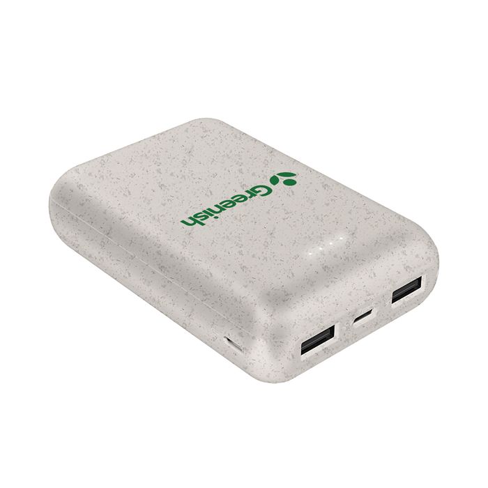  KOMUGI - BATTERIE DE SECOURS ECO - 10 000 MAH - EN PAILLE BLÉ REC