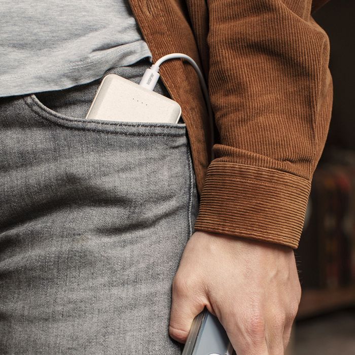  KOMUGI - BATTERIE DE SECOURS ECO - 10 000 MAH - EN PAILLE BLÉ REC