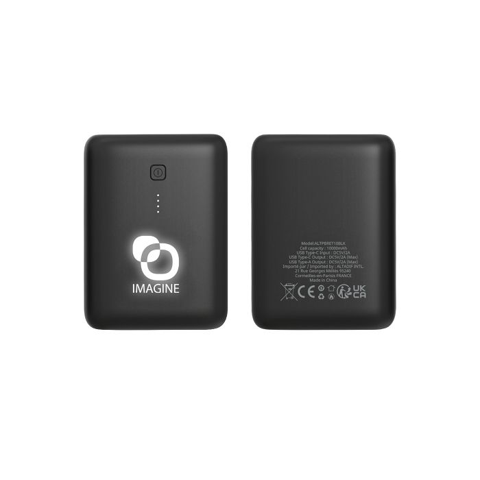  RAITO - BATTERIE DE SECOURS ULTRA SLIM RETRO-ÉCLAIRÉE 10 000 MAH 