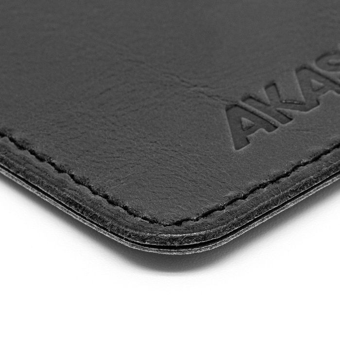  PORTE CARTE SIMPLE EN CUIR VERITABLE NOIR