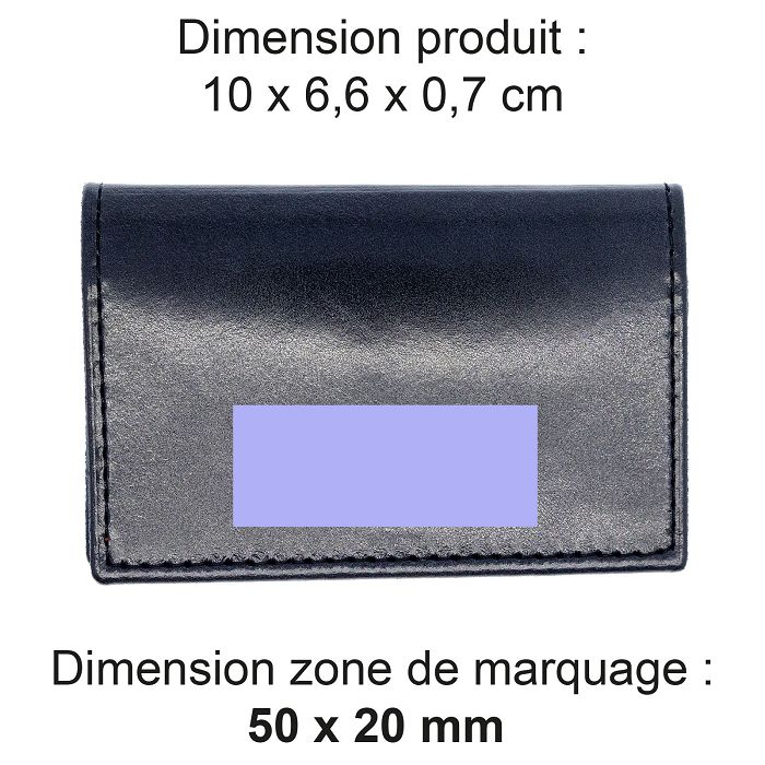  PORTE-CARTES FOLIO AVEC OU SANS ANTI-RFID  EN CUIR VERITABLE NOIR