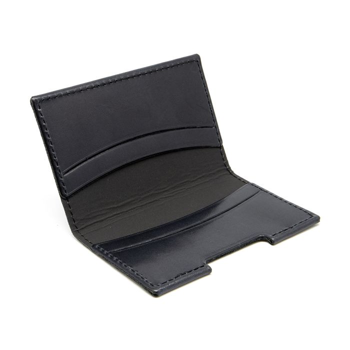  PORTE-CARTES FOLIO AVEC OU SANS ANTI-RFID  EN CUIR VERITABLE NOIR