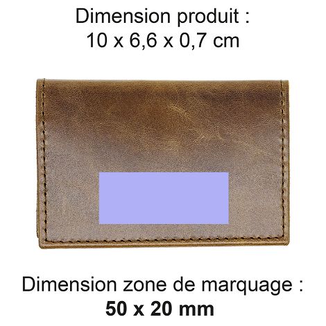  PORTE-CARTES FOLIO AVEC OU SANS ANTI-RFID  EN CUIR VERITABLE MARR