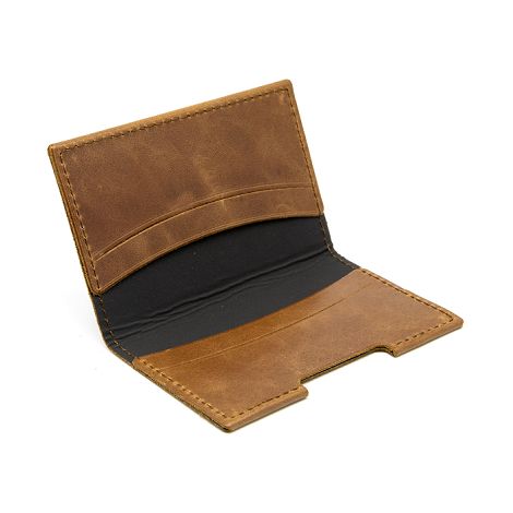  PORTE-CARTES FOLIO AVEC OU SANS ANTI-RFID  EN CUIR VERITABLE MARR