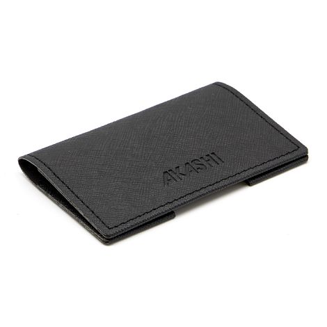  PORTE-CARTES FOLIO AVEC OU SANS ANTI-RFID EN SIMILI-CUIR NOIR GRA