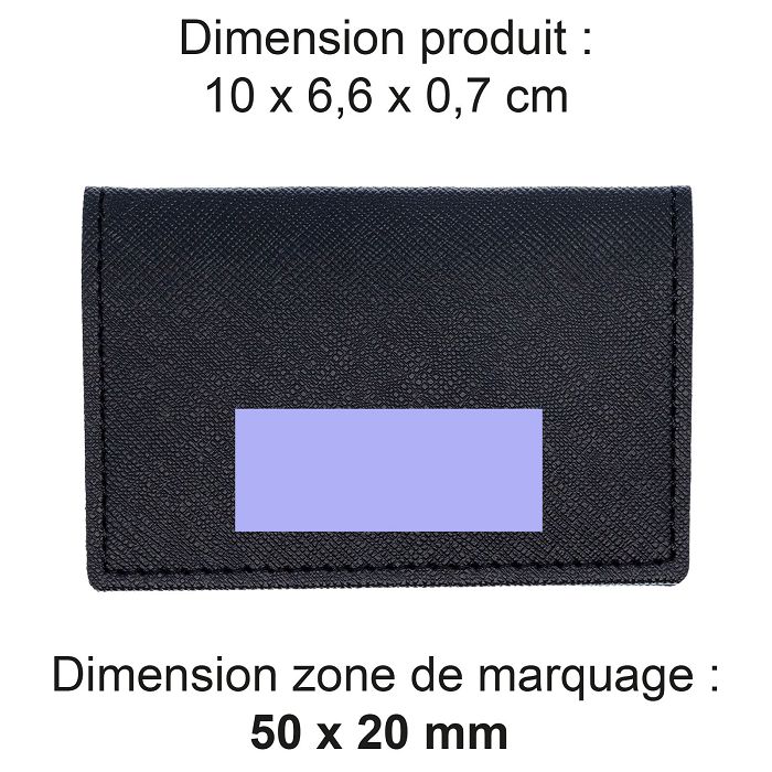  PORTE-CARTES FOLIO AVEC OU SANS ANTI-RFID EN SIMILI-CUIR NOIR GRA