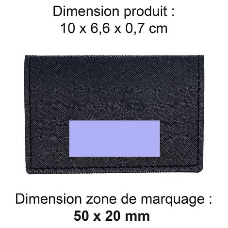  PORTE-CARTES FOLIO AVEC OU SANS ANTI-RFID EN SIMILI-CUIR NOIR GRA