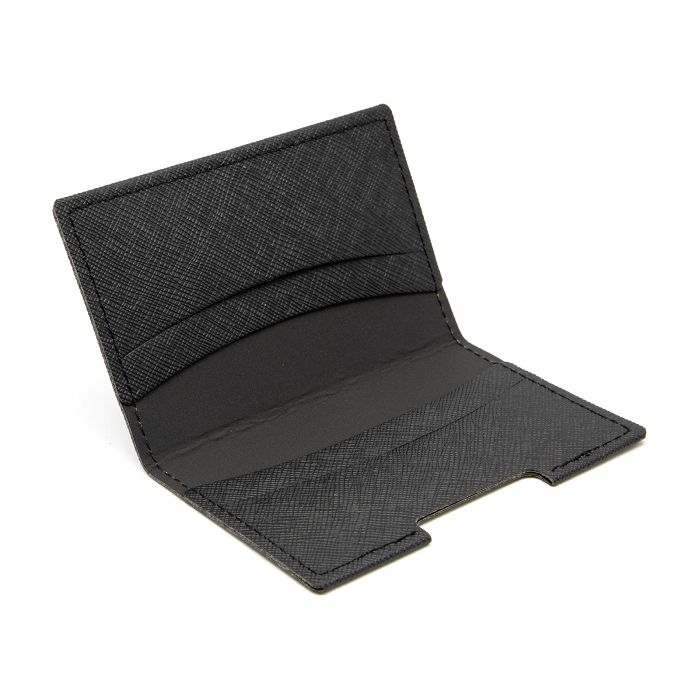 PORTE-CARTES FOLIO AVEC OU SANS ANTI-RFID EN SIMILI-CUIR NOIR GRA