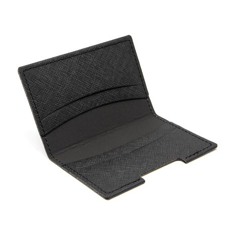  PORTE-CARTES FOLIO AVEC OU SANS ANTI-RFID EN SIMILI-CUIR NOIR GRA
