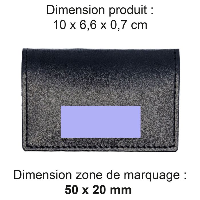  PORTE-CARTES FOLIO AVEC OU SANS ANTI-RFID EN SIMILI-CUIR LISSE NO