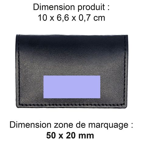  PORTE-CARTES FOLIO AVEC OU SANS ANTI-RFID EN SIMILI-CUIR LISSE NO