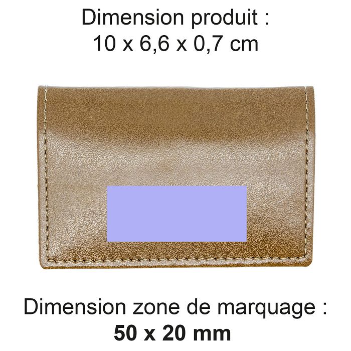  PORTE-CARTES FOLIO AVEC OU SANS ANTI-RFID EN SIMILI-CUIR LISSE MA