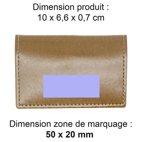  PORTE-CARTES FOLIO AVEC OU SANS ANTI-RFID EN SIMILI-CUIR LISSE MA