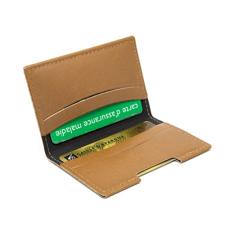  PORTE-CARTES FOLIO AVEC OU SANS ANTI-RFID EN SIMILI-CUIR LISSE MA