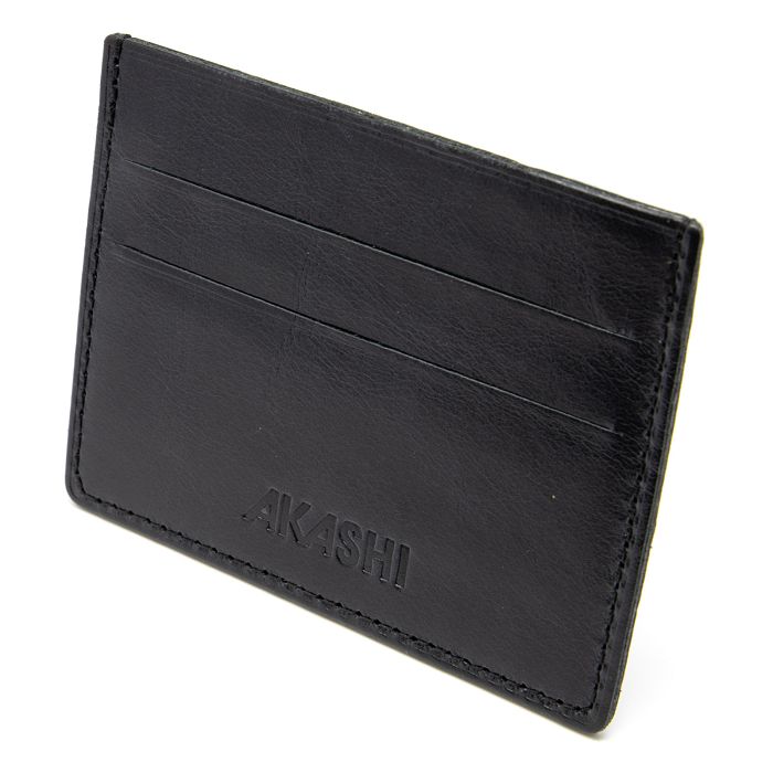  PORTE-CARTES HORIZONTAL AVEC OU SANS ANTI-RFID  EN CUIR VERITABLE