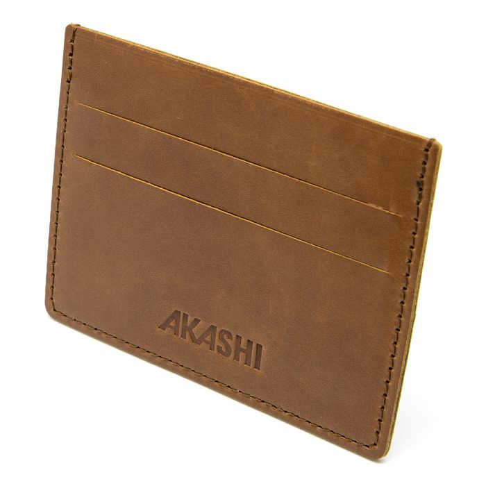  PORTE-CARTES HORIZONTAL AVEC OU SANS ANTI-RFID  EN CUIR VERITABLE