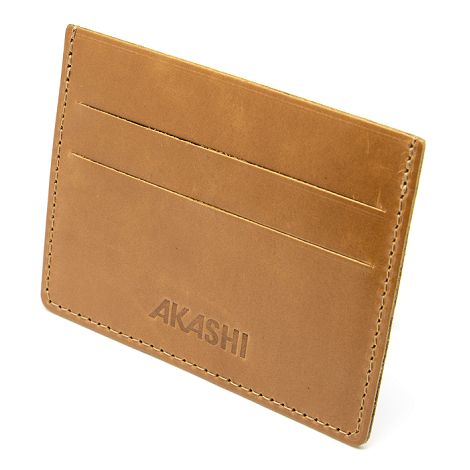  PORTE-CARTES HORIZONTAL AVEC OU SANS ANTI-RFID  EN CUIR VERITABLE