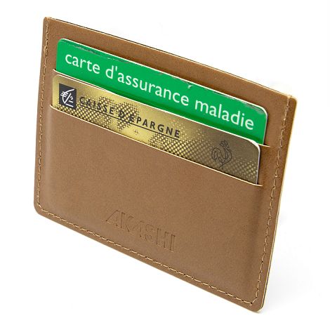  PORTE-CARTES HORIZONTAL AVEC OU SANS ANTI-RFID EN SIMILI-CUIR LIS