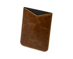 PORTE-CARTE POUR SMARTPHONE AVEC ADHESIF 3M EN CUIR VERITABLE MAR