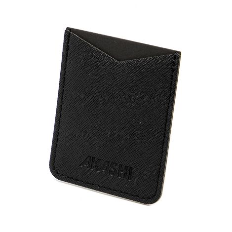  PORTE-CARTE POUR SMARTPHONE AVEC ADHESIF 3M EN SIMILI-CUIR NOIR G