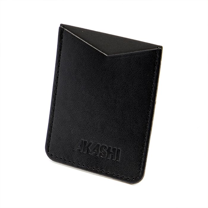  PORTE-CARTE POUR SMARTPHONE AVEC ADHESIF 3M EN SIMILI-CUIR LISSE 