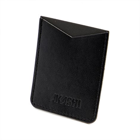 PORTE-CARTE POUR SMARTPHONE AVEC ADHESIF 3M EN SIMILI-CUIR LISSE 