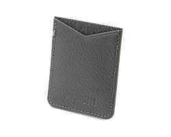 PORTE-CARTE POUR SMARTPHONE AVEC ADHESIF 3M CUIR RECYCLÉ GRIS