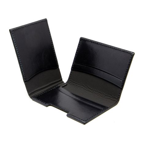  PORTE CARTE VOLET EN CUIR VERITABLE NOIR