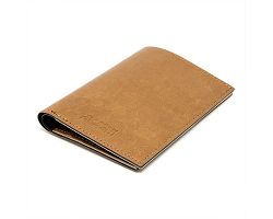 PORTEFEUILLE VERTICAL EN SIMILI-CUIR LISSE MARRON