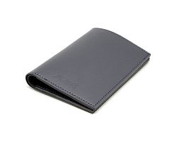 PORTEFEUILLE VERTICAL EN CUIR RECYCLÉ GRIS