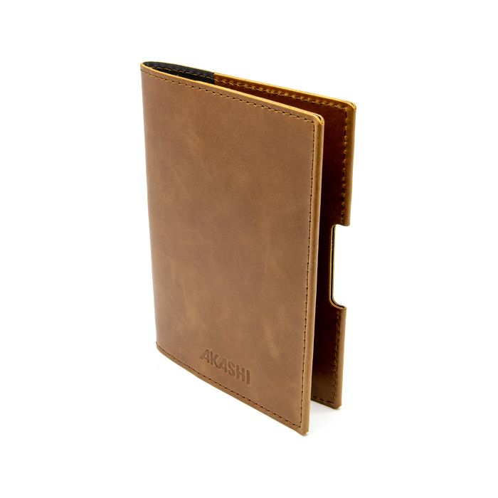  PORTE-PASSEPORT / CARTE GRISE / ASSURANCE EN CUIR VERITABLE MARRO