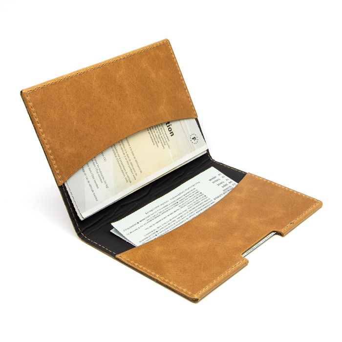  PORTE-PASSEPORT / CARTE GRISE / ASSURANCE EN CUIR VERITABLE MARRO