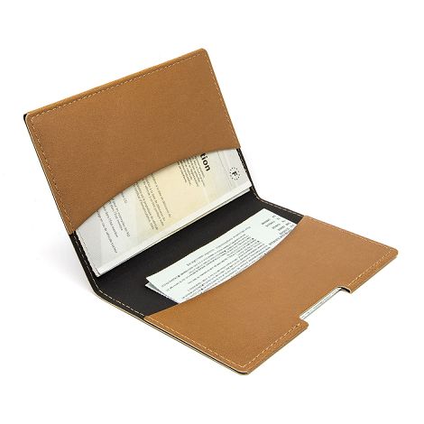  PORTE-PASSEPORT / CARTE GRISE / ASSURANCE  EN SIMILI-CUIR LISSE M