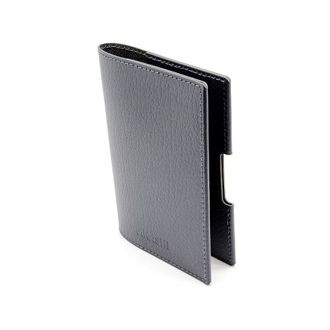  PORTE-PASSEPORT / CARTE GRISE / ASSURANCE CUIR RECYCLÉ GRIS