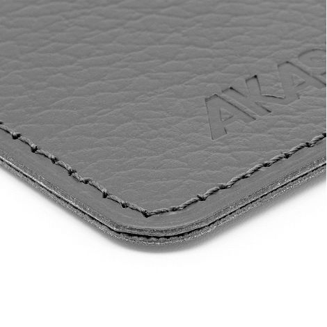  PORTE-PASSEPORT / CARTE GRISE / ASSURANCE CUIR RECYCLÉ GRIS