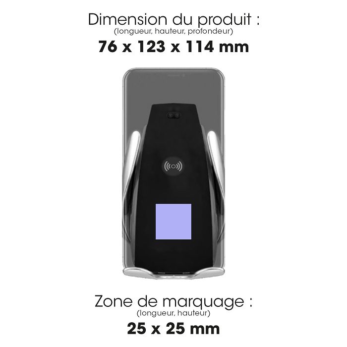  KONTAKUTO - SUPPORT VOITURE AUTOMATIQUE AVEC CHARGE RAPIDE SANS F