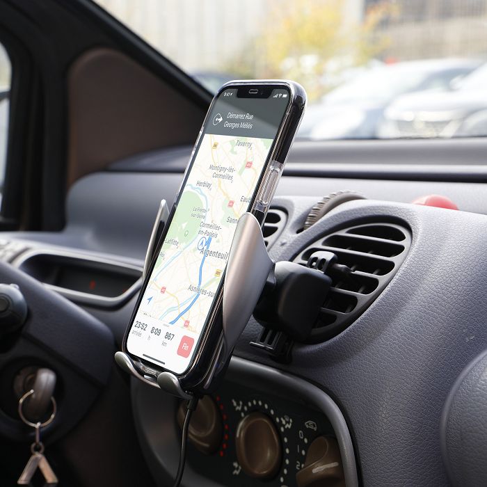  KONTAKUTO - SUPPORT VOITURE AUTOMATIQUE AVEC CHARGE RAPIDE SANS F